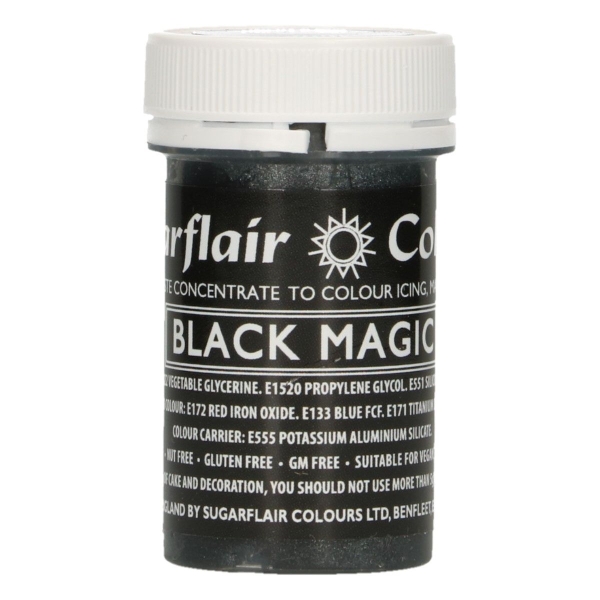 Colorant Gel - Negru / Black Magic - 25G - Sugarflair - Anyta Cooking