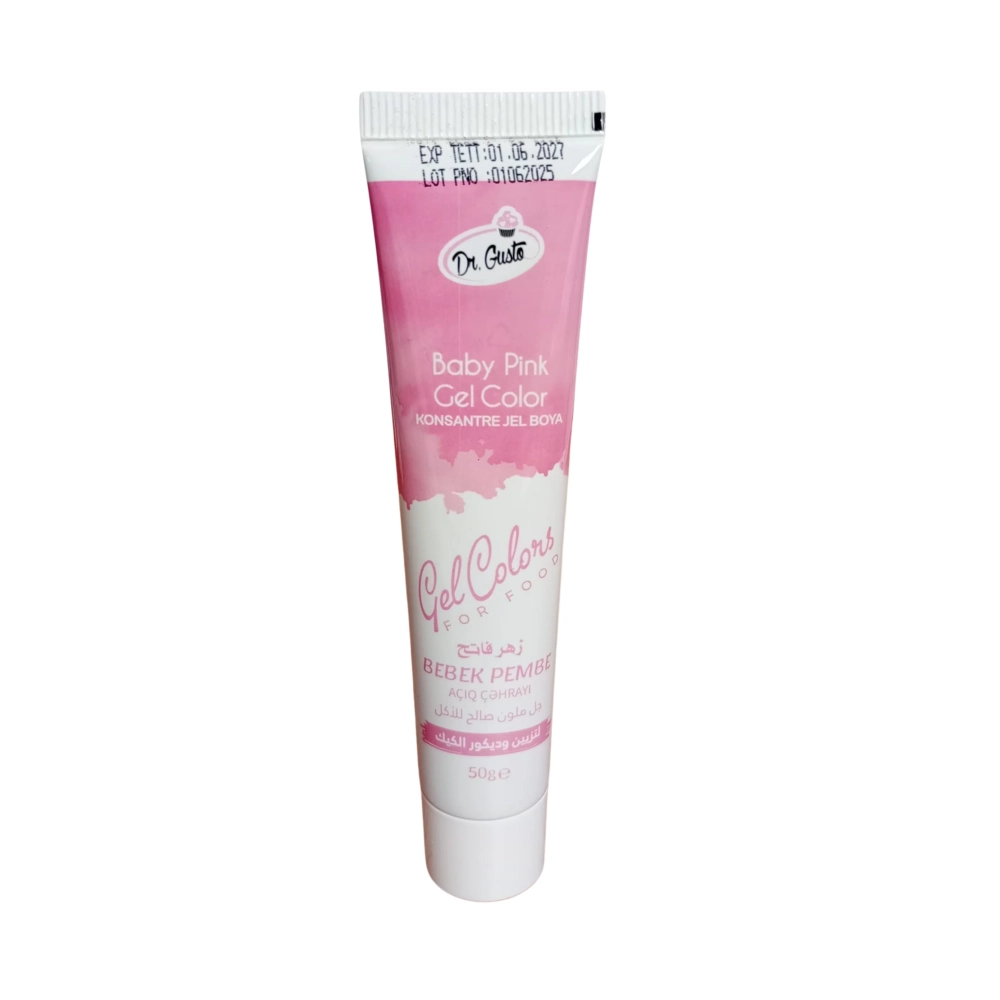 Colorant alimentar gel ROZ DESCHIS / BABY PINK - 50g - Dr. Gusto