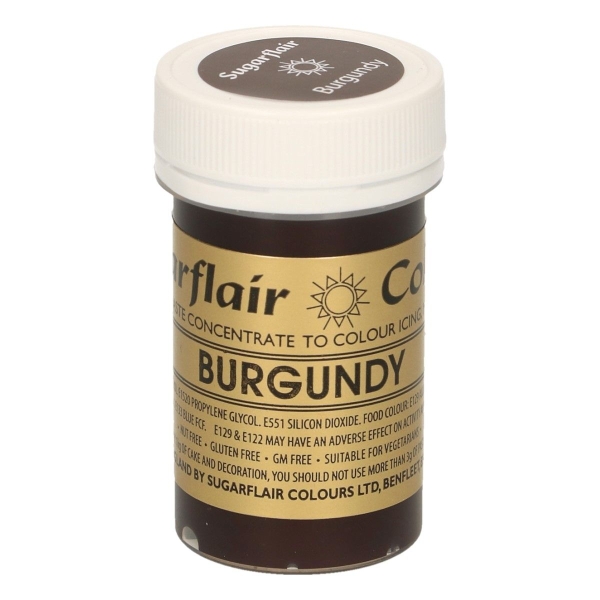 Colorant Gel – VISINIU / Burgundy – Sugarflair - Anyta Cooking