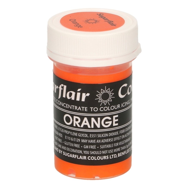Colorant Pasta/Gel - ORANGE / Portocaliu 25g – Sugar flair - Anyta Cooking