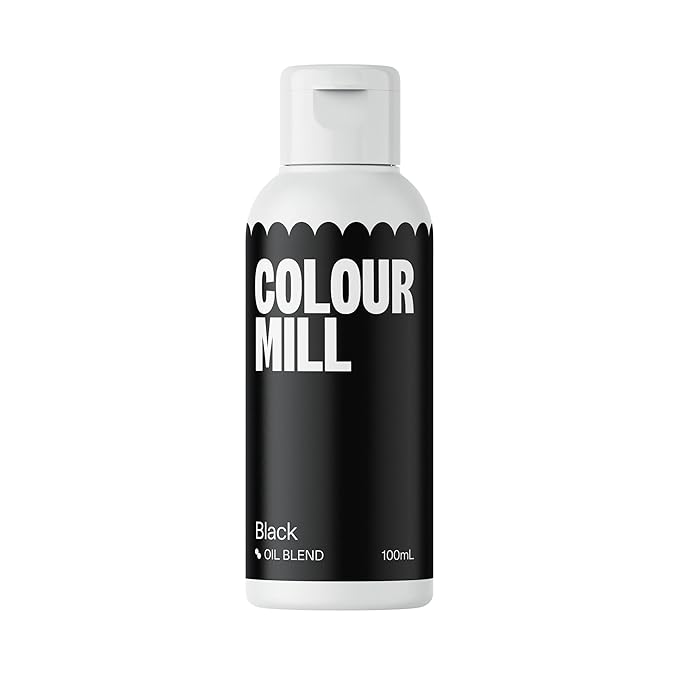 Colorant pt Ciocolată ,Crema de Unt etc.-Black, 100 ml-Colour Mill