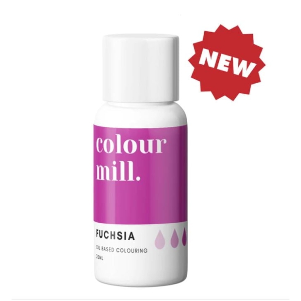 Colorant pt Ciocolată ,Crema de Unt etc.- Fuchsia, 20 ml-Colour Mill - Anyta Cooking	