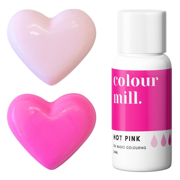 Colorant pt Ciocolată ,Crema de Unt etc.-Hot Pink, 20 ml-Colour Mill - Anyta Cooking