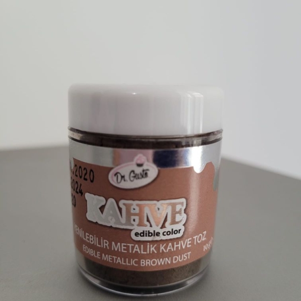 Colorant Pudra Metalizat -Maro / Brown - 10 gr - Dr gusto - Anyta Cooking