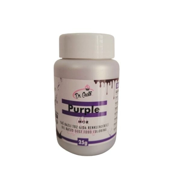 Colorant pudra pt Ciocolata (Liposolubil)-25 gr-Mov/Purple-Dr Gusto - Anyta Cooking