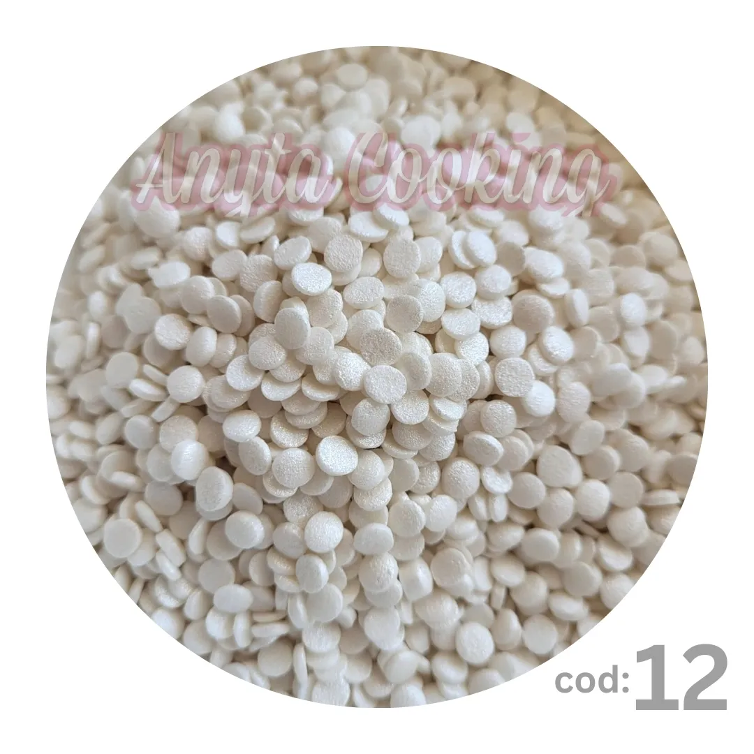 Confeti din Zahar - Alb - NR12 - 85 gr - Anyta Cooking
