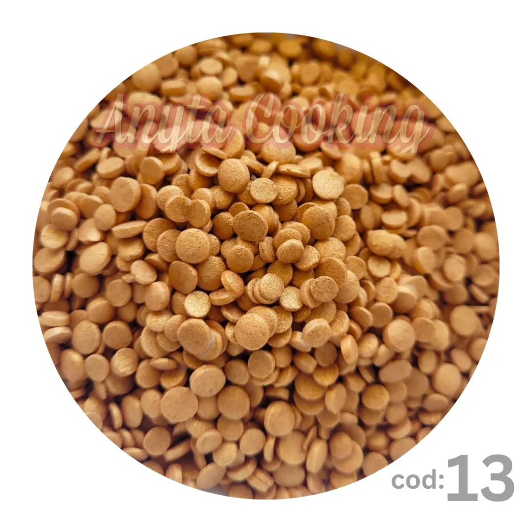 Confeti din Zahar - Auriu - NR13 - 85 gr - Anyta Cooking