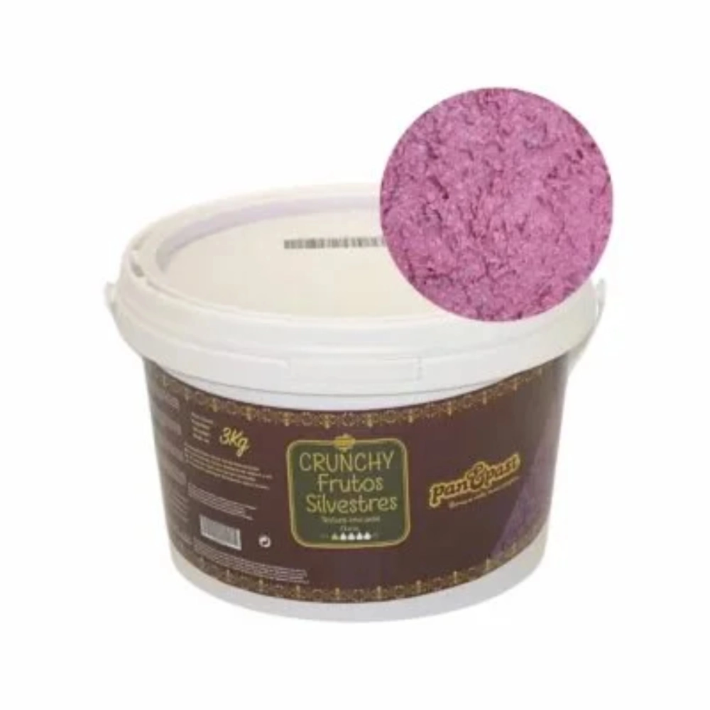 Crema de ciocolata alba cu fructe de pădure si fulgi crocanti - 3kg -Crunchy Frutos Silvestres