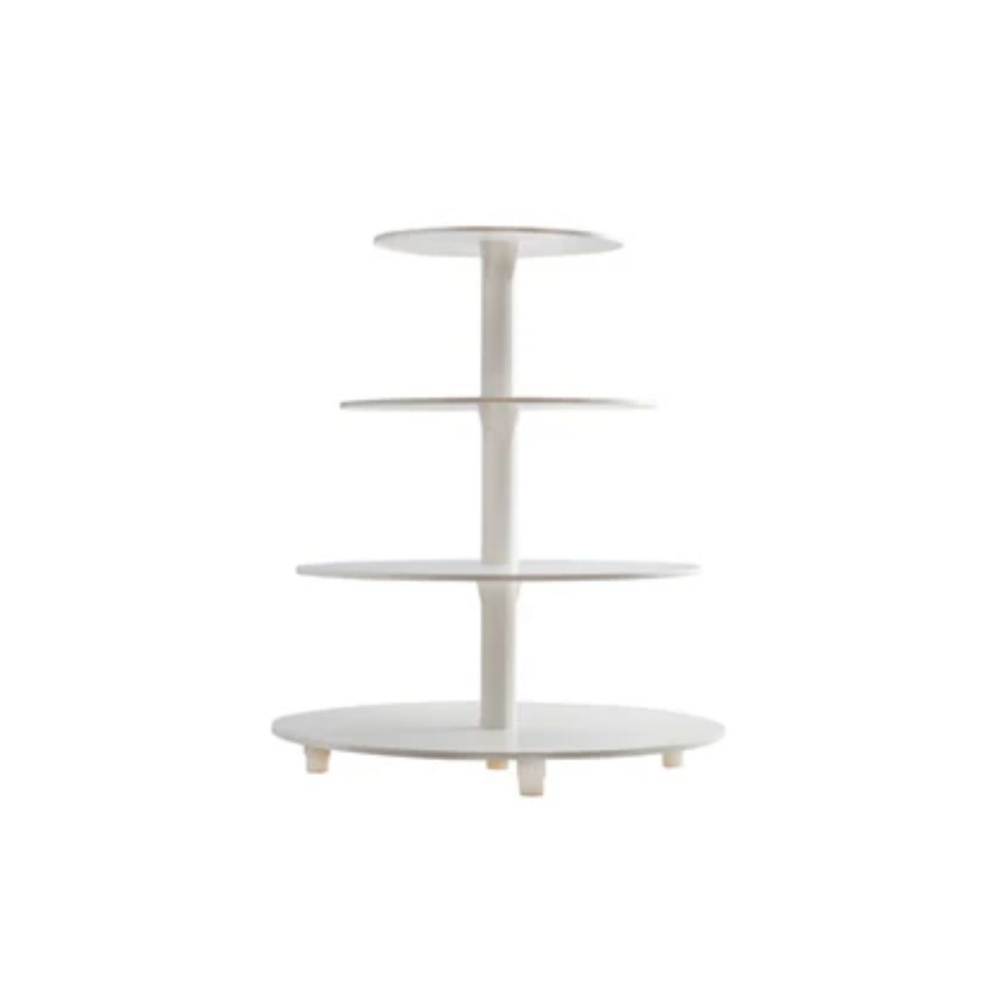 Suport Tort Plastic 4 etaje - 510mm inaltime, 340mm diametru