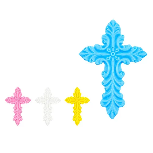 Decor comestibil - „Cruce albastra” - 1 buc - Anyta Cooking