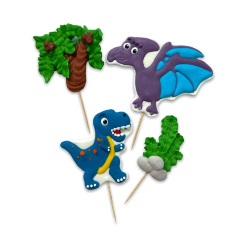  Decor comestibil -  &bdquo;Dinozauri 2D Nr. 3&rdquo; - Anyta Cooking 