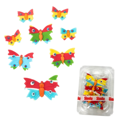  Decor comestibil -  &bdquo;Fluturi" 8 bucăți - Anyta Cooking 