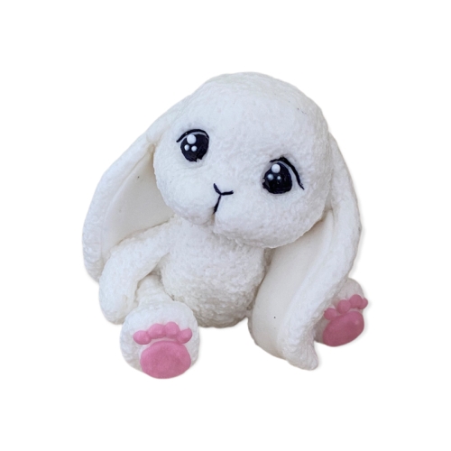 Decor comestibil - Iepuraș cu lăbuțe roz   - Anyta Cooking