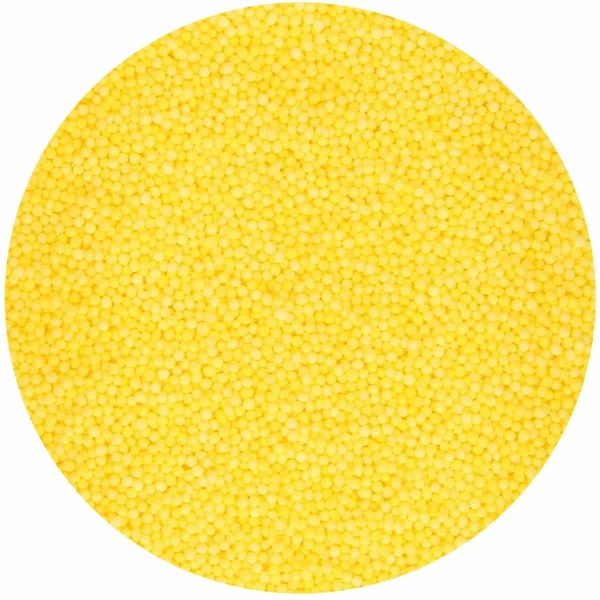 Decor comestibil - Perle mici - YELLOW - 80 gr - Funcakes - Anyta Cooking