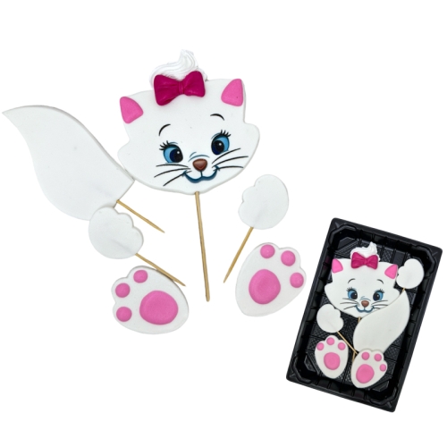  Decor comestibil - &bdquo;Pui de pisică draguț 2D&rdquo; - Anyta Cooking 