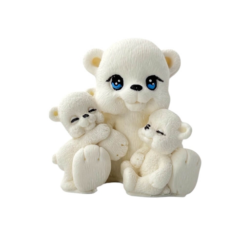 Decor comestibil - &bdquo;Trei urși albi - Anyta Cooking