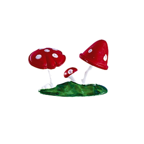 Decor din plastic , Ciuperci - 4x2x1 cm - DeKora (L) - Anyta Cooking