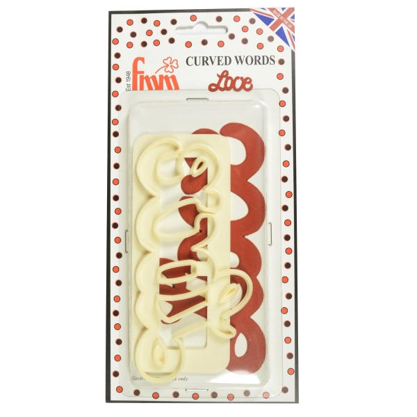 Decupator din plastic- LOVE - 6 x 13 cm - FMM - Anyta Cooking