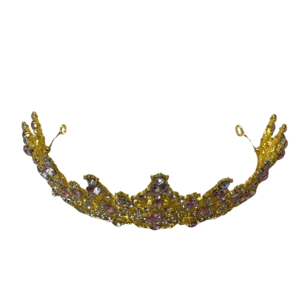 Coronita aurie cu pietricele roz - Anyta Cooking