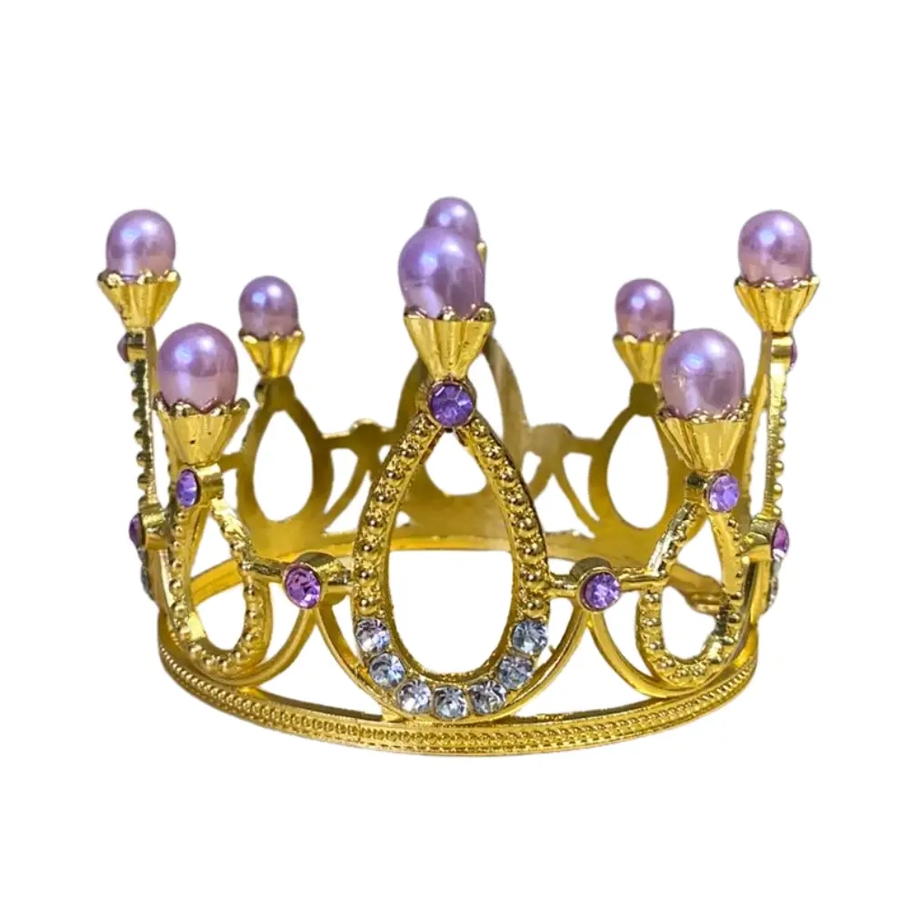 Coronita pentru tort cu perlute lila - Anyta Cooking