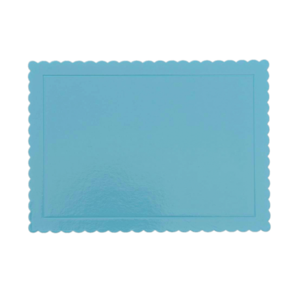 Disc Tort Rectangular Extra Tare 3mm gros - ALBASTRU BEBE - 25 X 35  CM