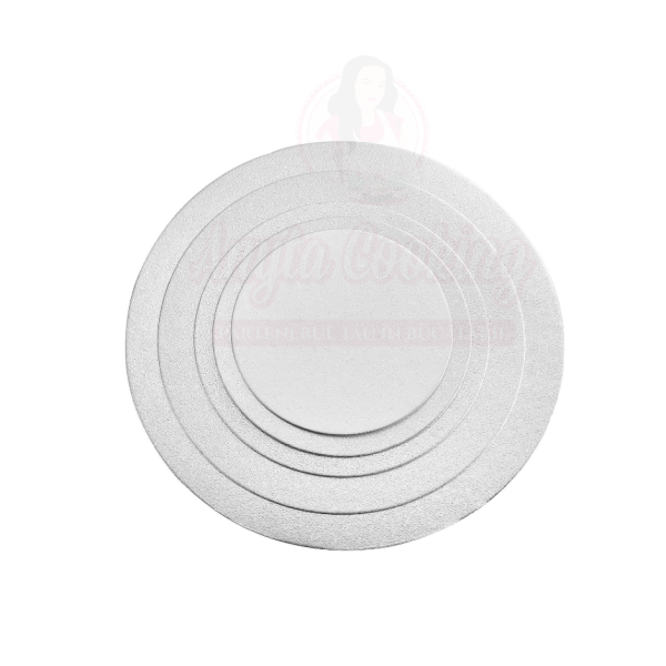 Disc tort rotund , argintiu -2mm grosime-Anyta Cooking