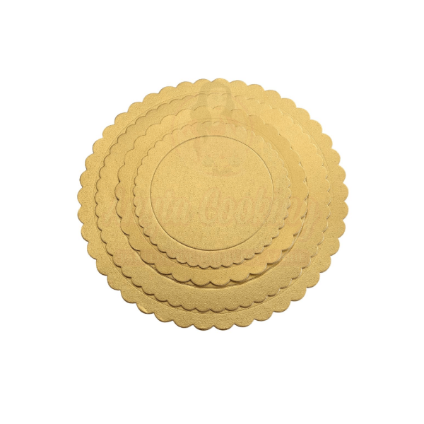 Disc tort rotund ondulat auriu - 35 cm x 2mm grosime-Anyta Cooking 
