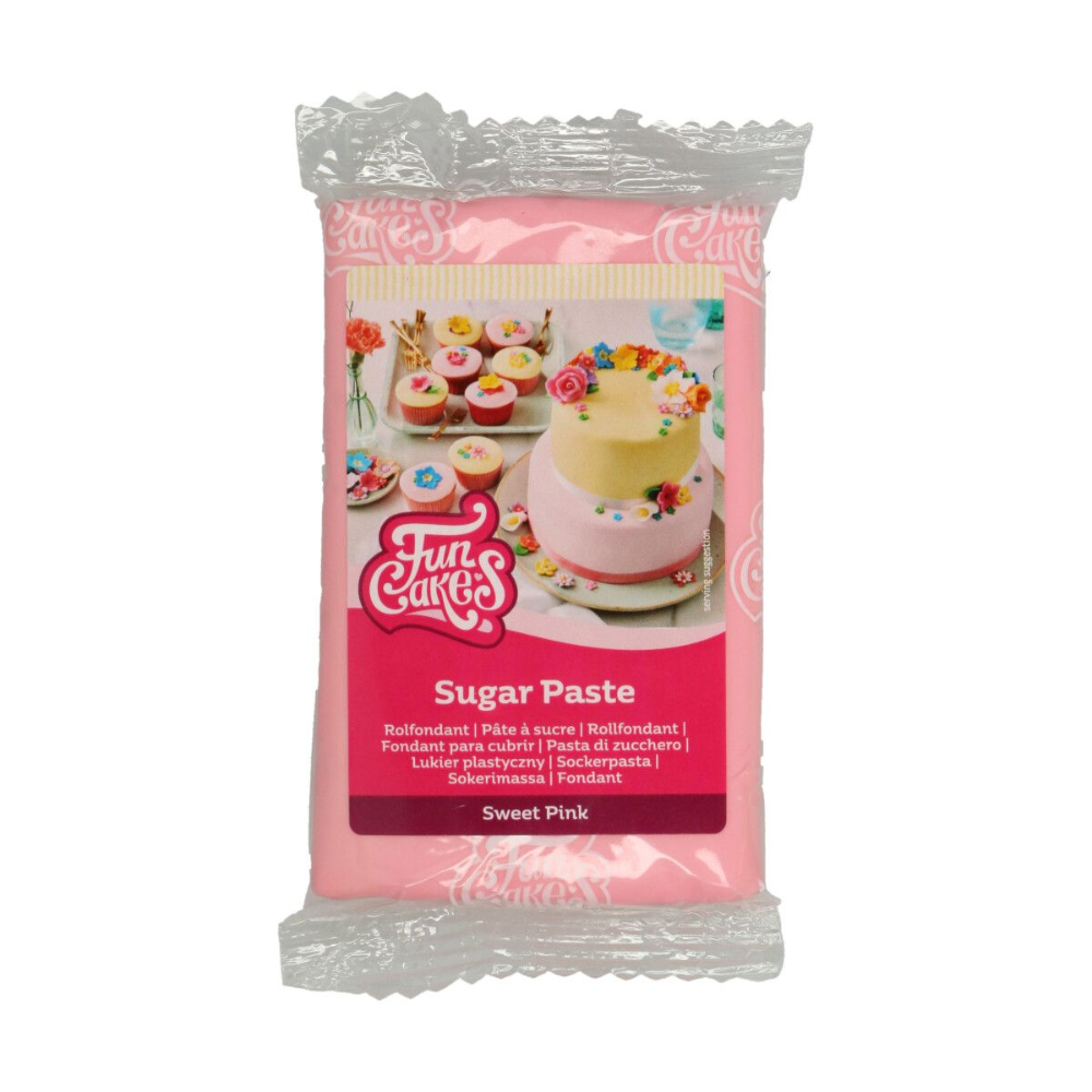 Fondant cu gust de vanilie - ROZ SWEET - 250 G - Funcakes