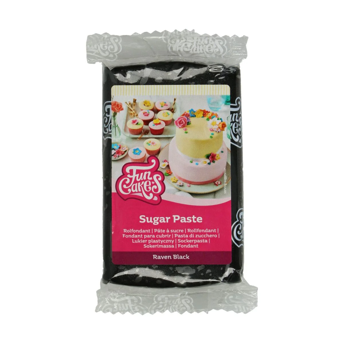 Fondant / Pasta de zahar - NEGRU COBALT - 250g - FunCakes