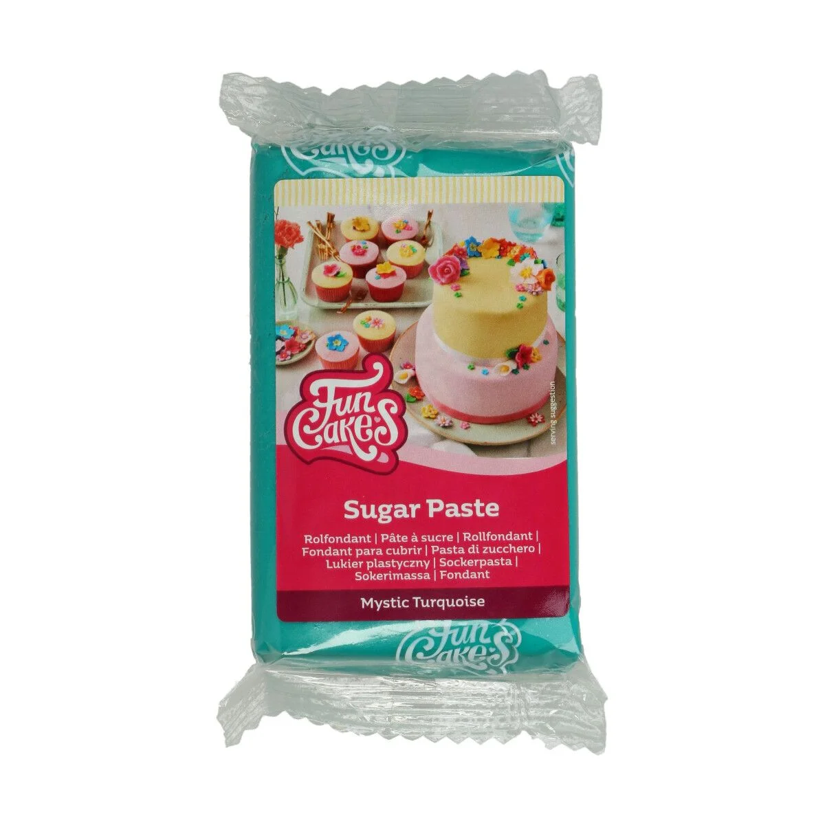 Fondant / Pasta de zahar - TURQUOISE - 250g - FunCakes