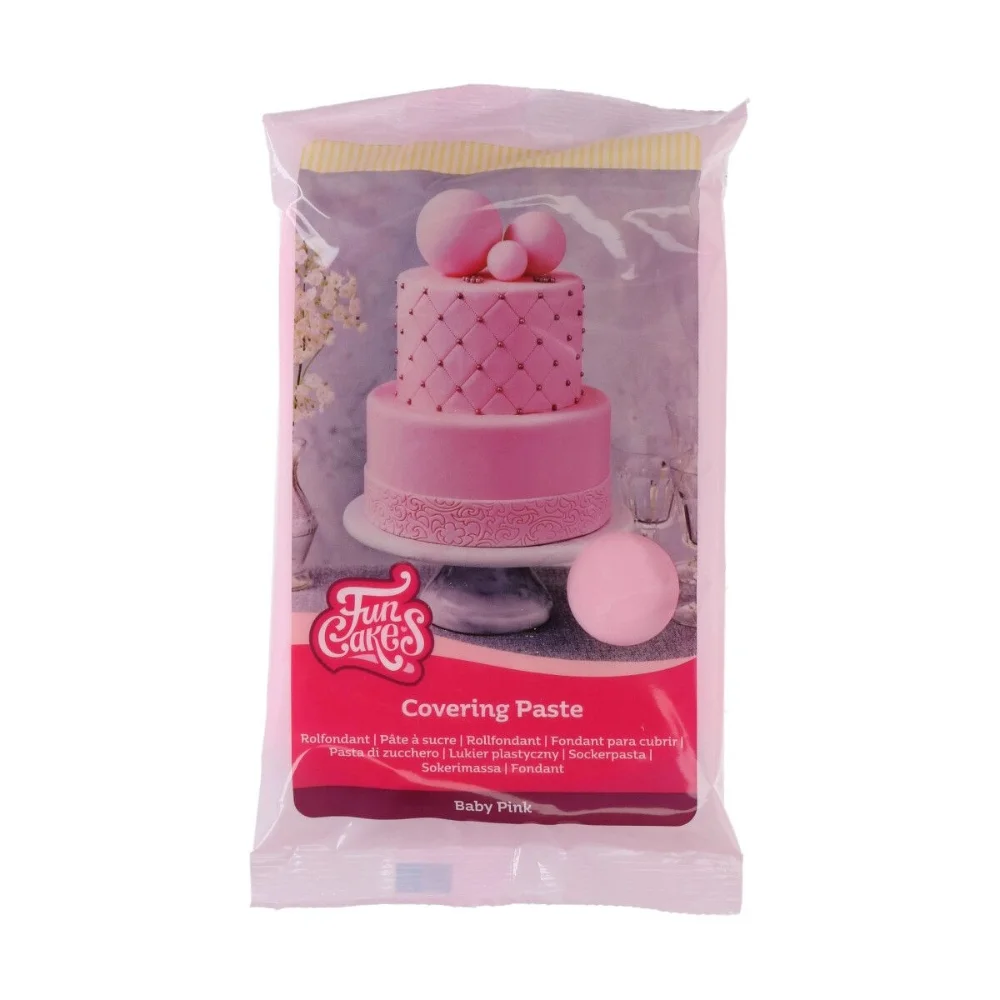 Fondant / Pasta de zahar - Roz Baby - 500g - FunCakes