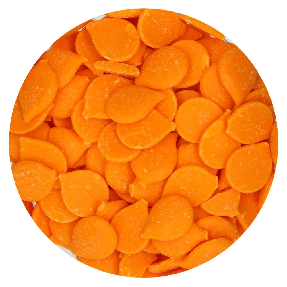 Ciocolată glazuri (Deco Melts) - ORANGE -250 gr - Funcakes