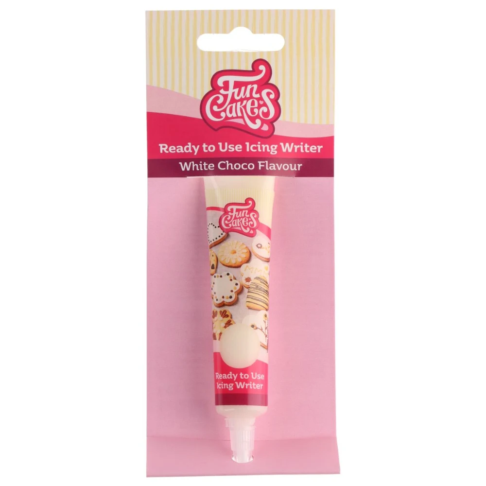 Glazură Gata de Utilizare Aromă de Ciocolată Albă - 25g - FunCakes