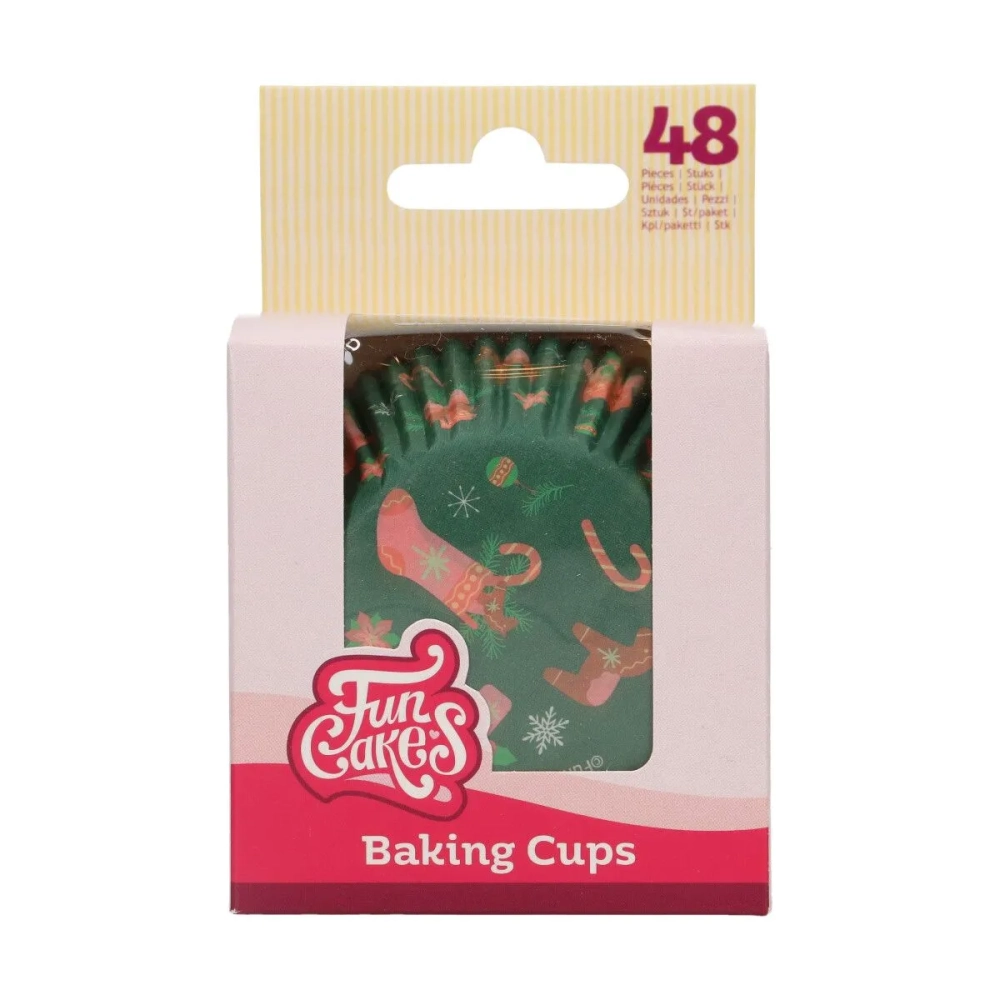 Set 48 buc Forma de copt briose - Craciun - 5 x 3,2 cm - Funcakes