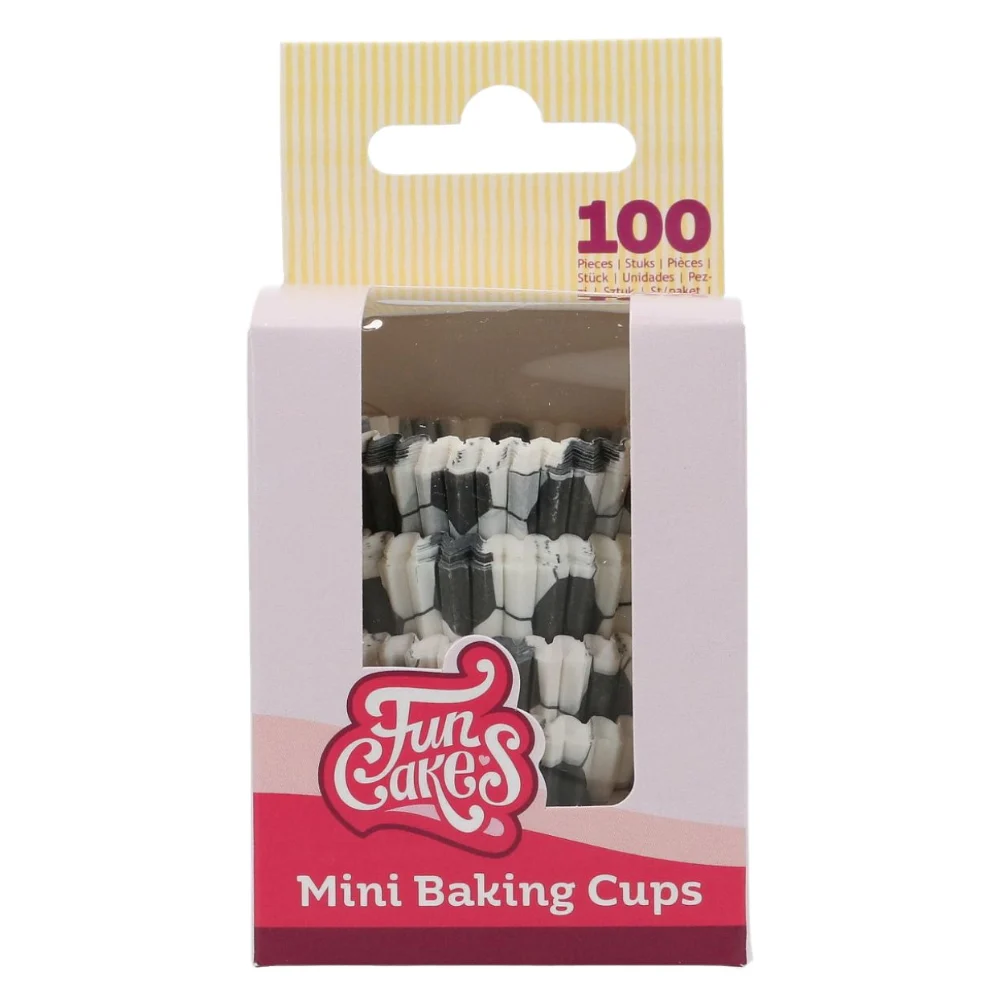 Set 100 buc - Mini forme de copt fotbal - FunCakes
