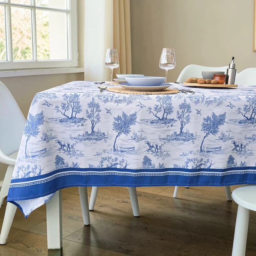 Față de masă antipete Pădure Albastră 240x150 cm – Anyta Cooking