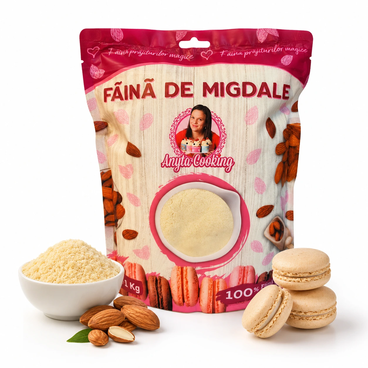 Faina de Migdale Extra-fina (macarons) - 100% Migdale - 1 kg - Anyta Cooking - Anyta Cooking