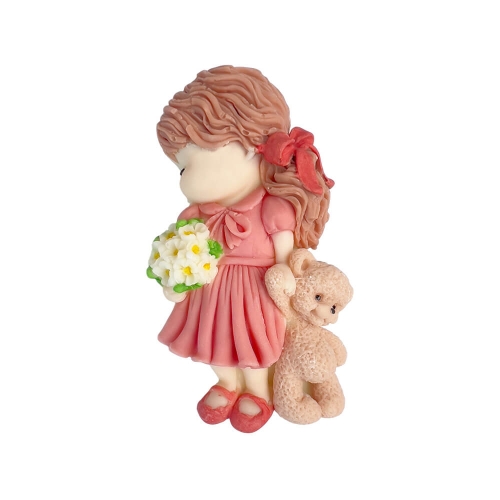 Figurina comestibilă - Fetita cu ursuleț - Anyta Cooking