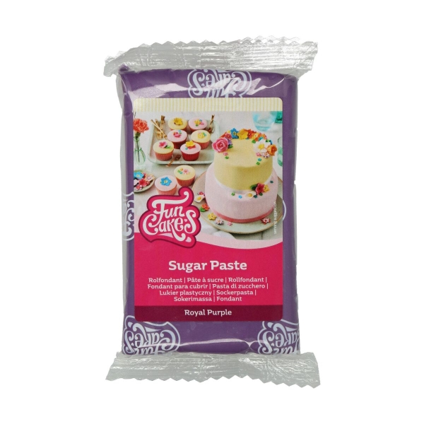 Fondant -ROYAL PURPLE -250 GR- Funcakes - Anyta Cooking