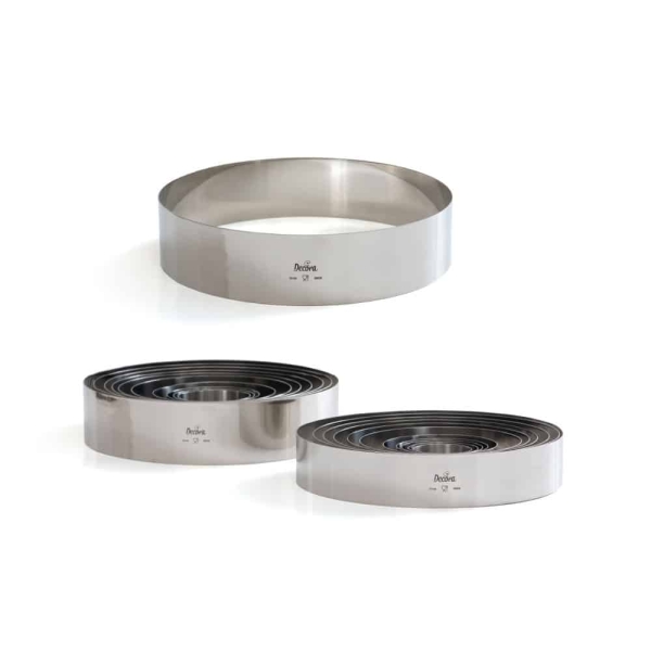 Forma rotunda inox pentru tort-Ø 22 X4.5H cm-Decora - Anyta Cooking