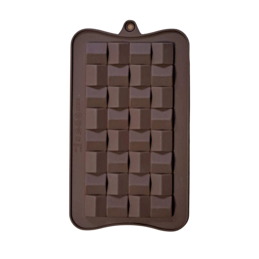 Forma de Ciocolata din Silicon - 15x7,5x0.8 cm - Maro