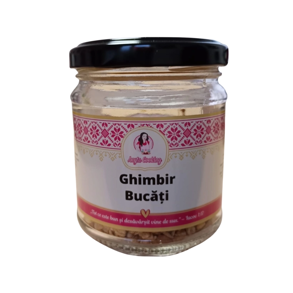 Ghimbir bucati 100% natural - 60g - Anyta Cooking