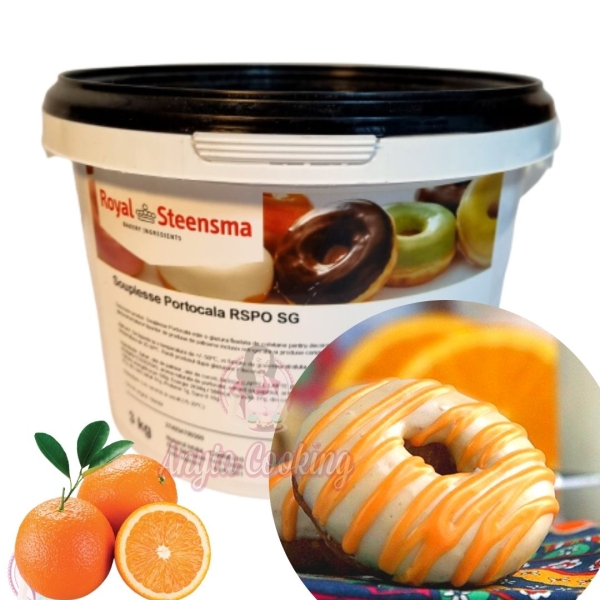 Glazură flexibila , culoare si aroma de Portocala - 3 kg - Steensma - Anyta Cooking
