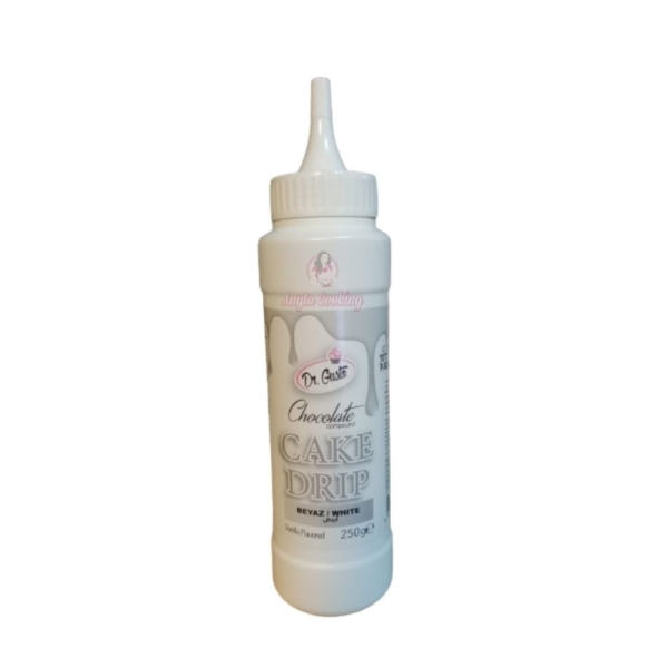 Glazura de ciocolata - CAKE DRIP - Alb - 250g - Dr Gusto - Anyta Cooking