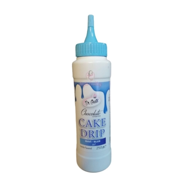 Glazura de ciocolata - CAKE DRIP - Albastru - 250g - Dr Gusto - Anyta Cooking