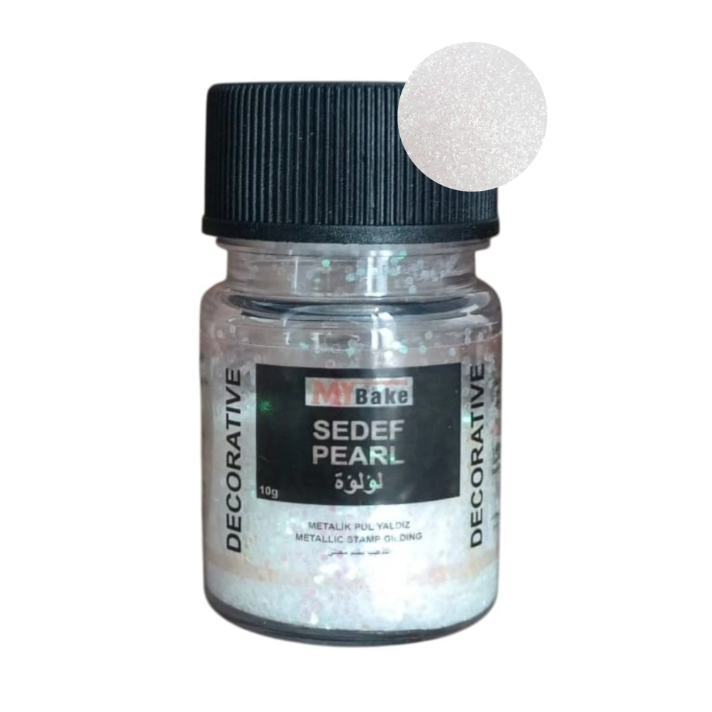 Glitter / Sclipici non-alimentar pentru decor - ALB / WHITE - 10g - MyBake