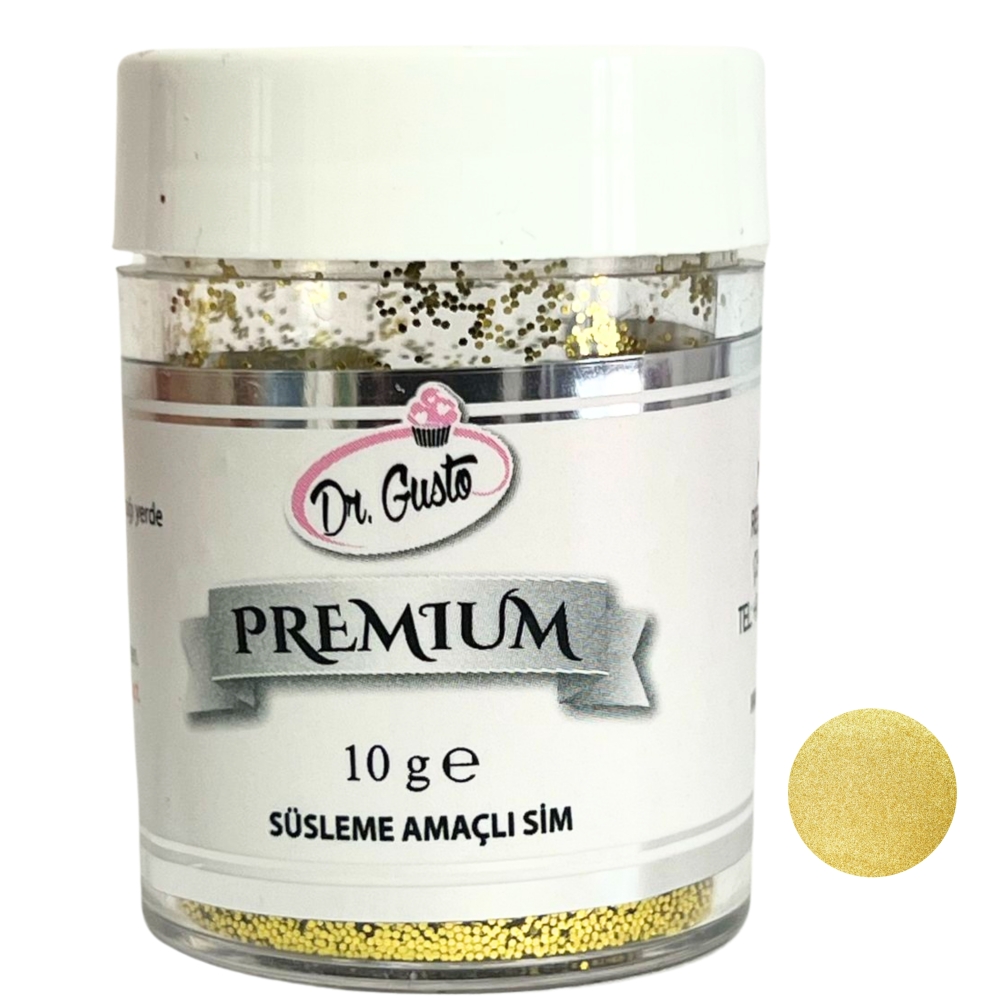 Glitter / Sclipici non-alimentar pentru decor - AURIU / Gold - 10g - SIM