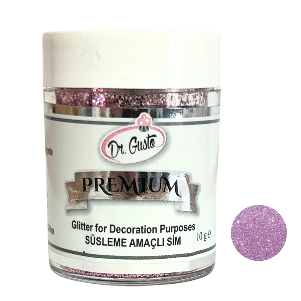 Glitter / Sclipici non-alimentar pentru decor - ROZ / Pink - 10g - SIM
