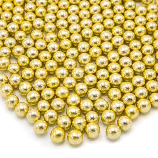 Gold Metallic Choco M - 90 g - Happy Sprinkles - Anyta Cooking