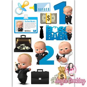 Imagine Comestibila " Boss Baby 07 " - Anyta Cooking - Anyta Cooking
